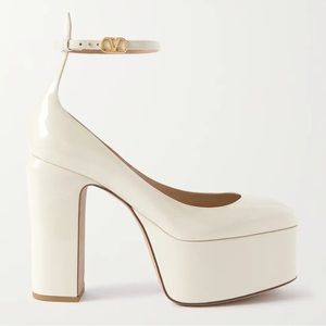 Valentino Garavani Cream Platform Pumps